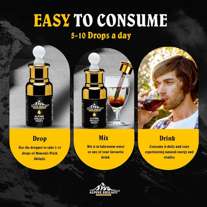 ALPINE GOLD GRADE SHILAJIT 30 ML DROPS