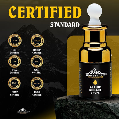 ALPINE GOLD GRADE SHILAJIT 30 ML DROPS