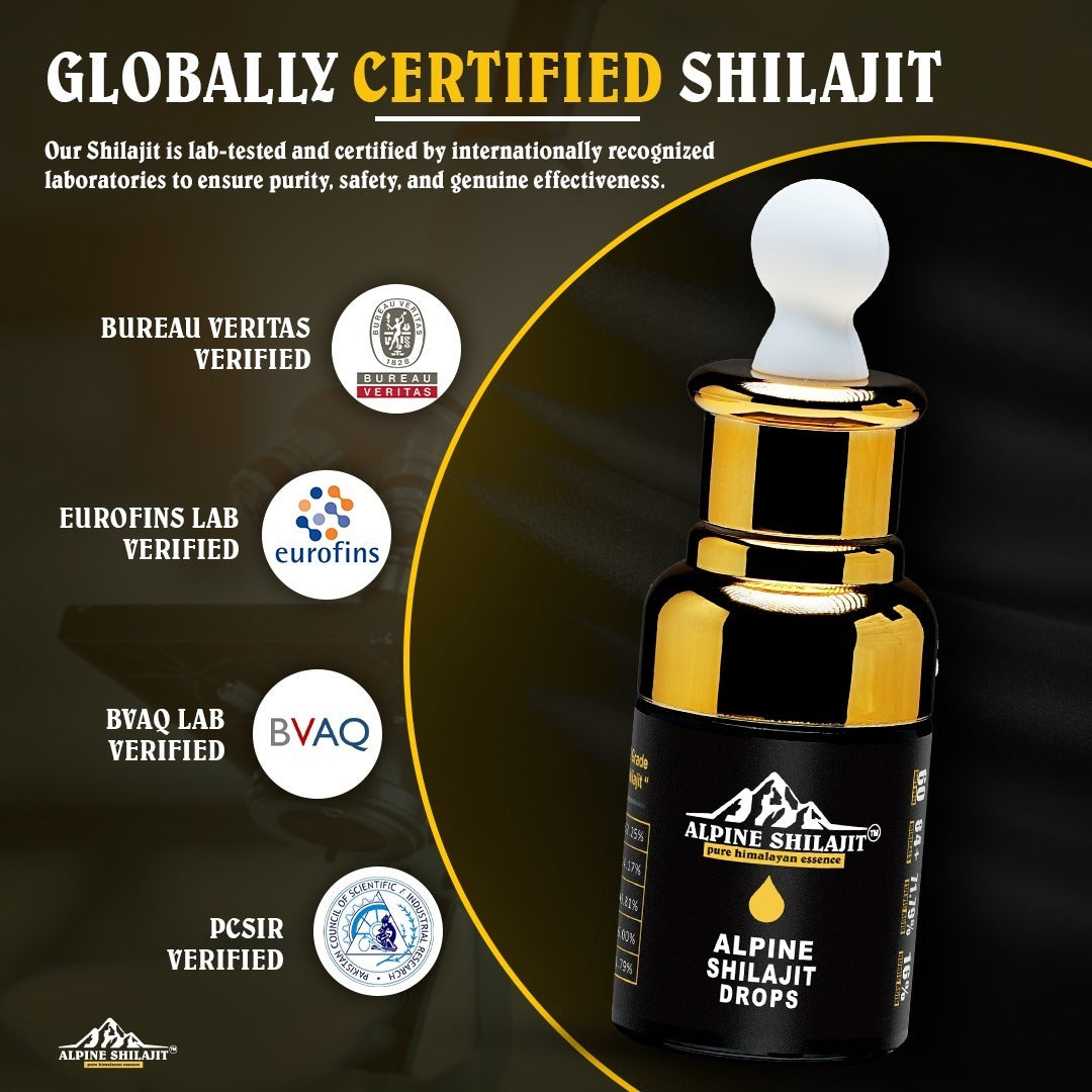 ALPINE GOLD GRADE SHILAJIT 30 ML DROPS
